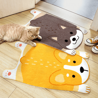 PawPrints animal mat made of fabric - Non-slip & cute for every living area