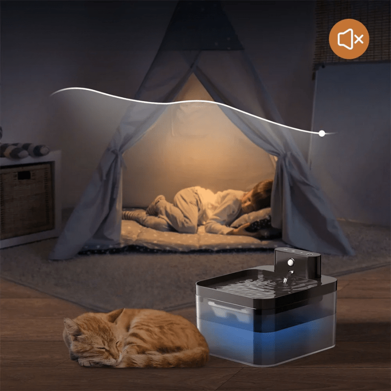 CLEARSIP FOUNTAIN – Intelligent cat fountain with motion sensor & filtration system
