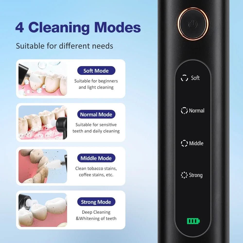 BRIGHTSMILE - 5-in-1 wireless tooth polisher for gleaming white teeth
