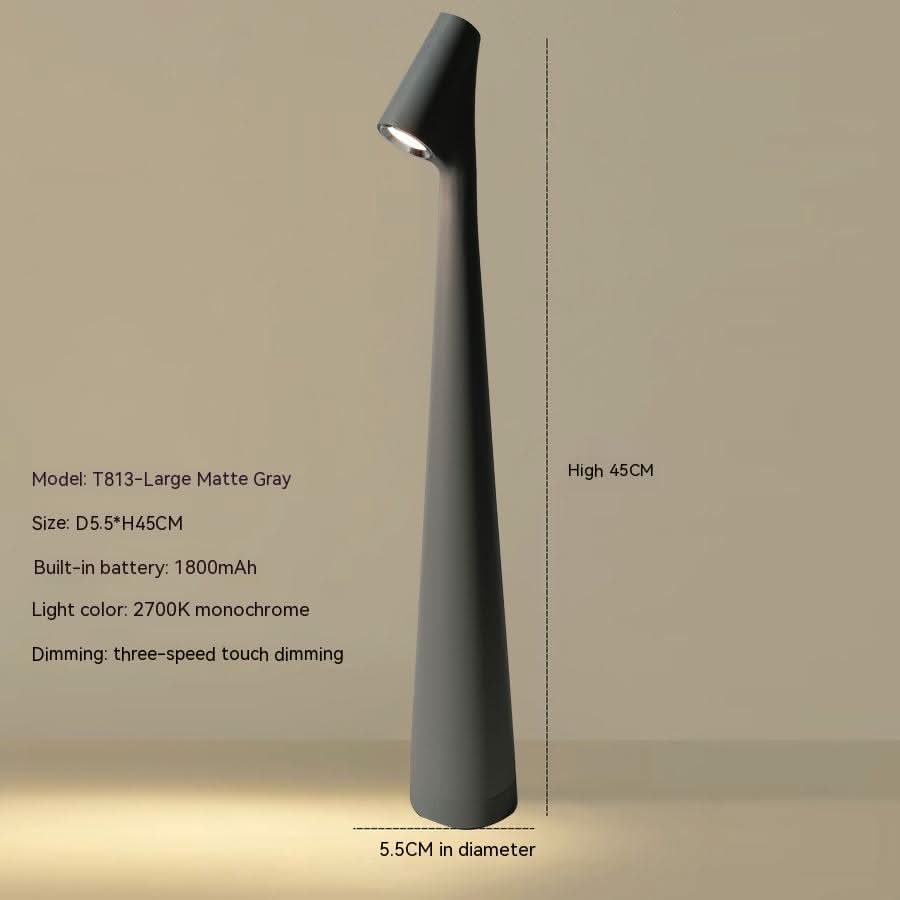 Metal table lamp - Rechargeable & stylish for indoors & outdoors