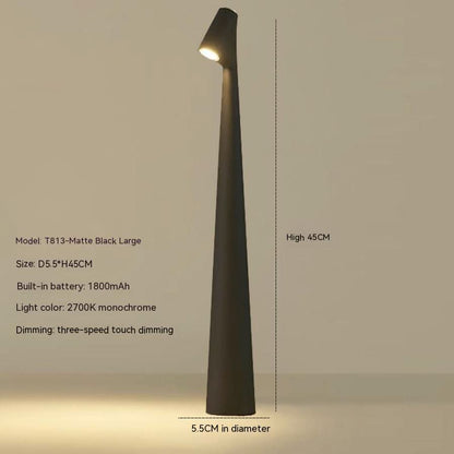 Metal table lamp - Rechargeable & stylish for indoors & outdoors