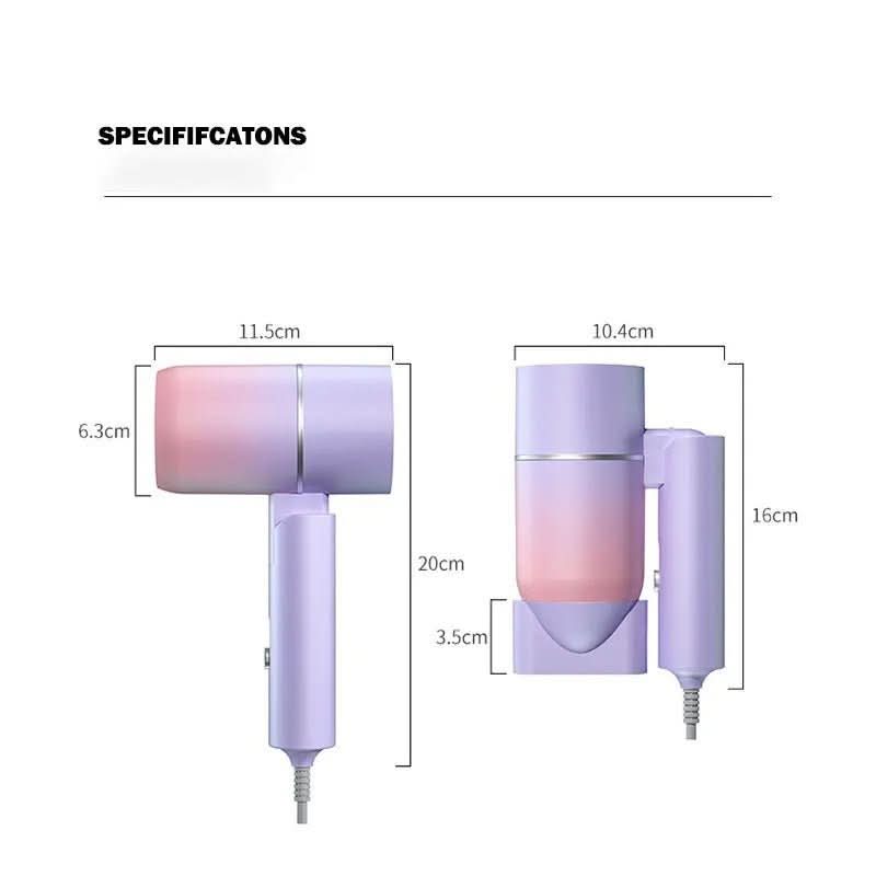 TRAVELBLOW - Foldable hairdryer with ion technology for shiny hair