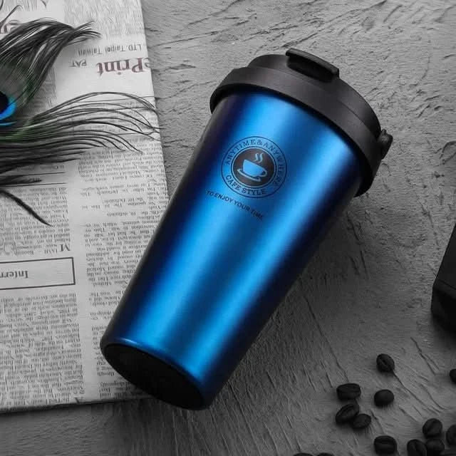Thermasip - Insulated stainless steel travel mug | 500 ml leak-proof & double-walled