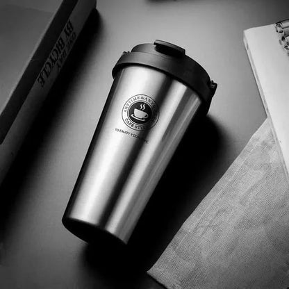Thermasip - Insulated stainless steel travel mug | 500 ml leak-proof & double-walled