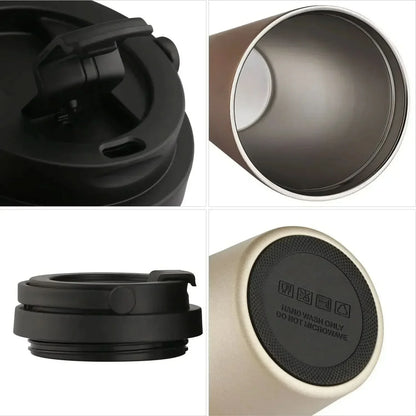 Thermasip - Insulated stainless steel travel mug | 500 ml leak-proof & double-walled