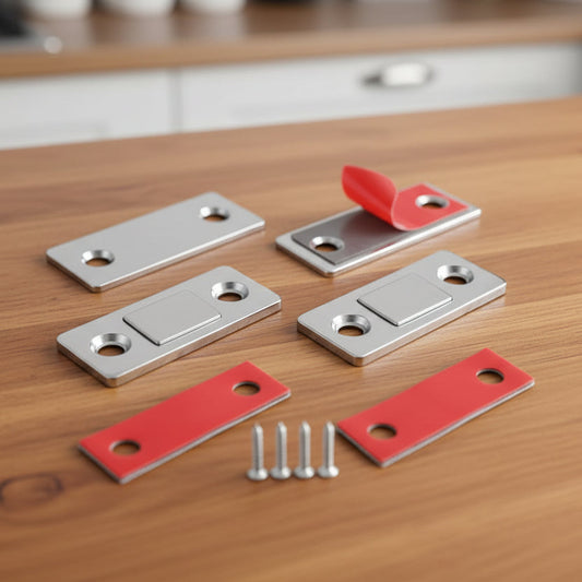 LATCHNSHUT - Magnetic door catcher for quiet closing without drilling