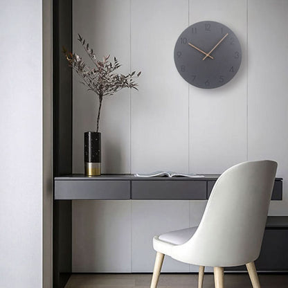NordWhisper Wall Clock - Silent wall clock in Nordic style for modern rooms