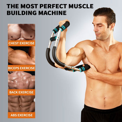Twisterflex - Adjustable training bar for targeted muscle training of arms & chest