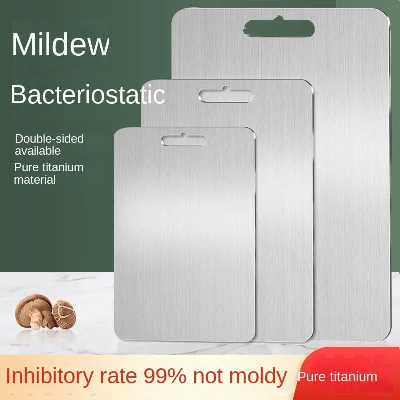 TitanClean stainless steel chopping board - antibacterial & scratch-resistant for your kitchen