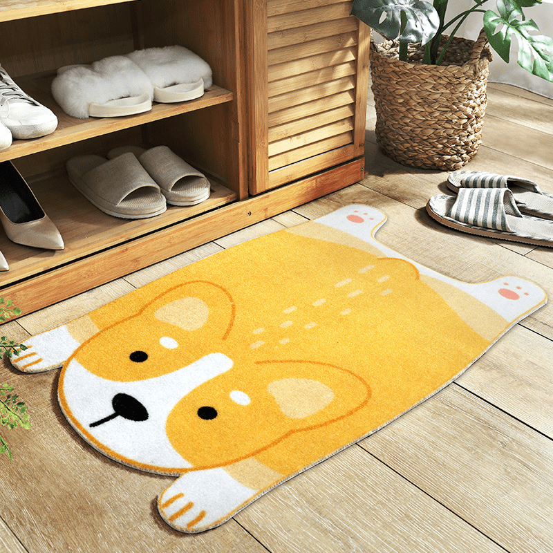 PawPrints animal mat made of fabric - Non-slip & cute for every living area