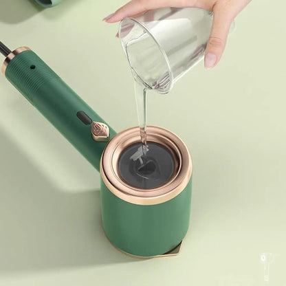 DEWRINKIQ – Portable Handheld Fabric Steamer with Titanium Plate & 50ml Water Tank