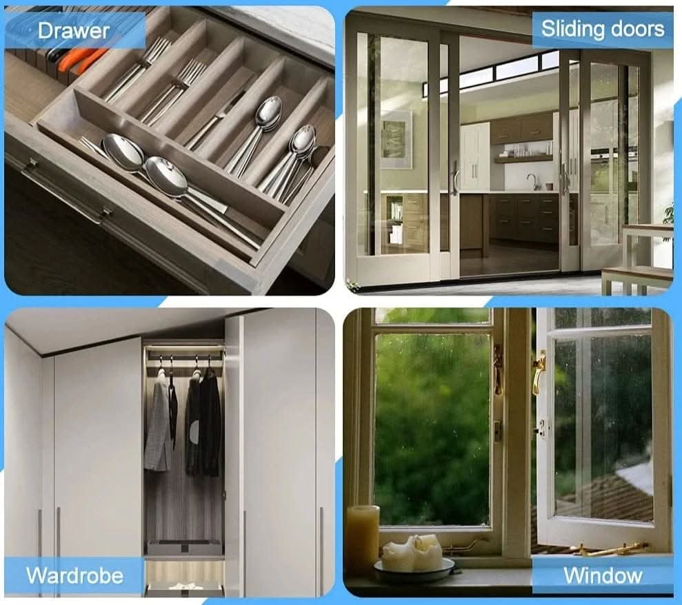 LATCHNSHUT - Magnetic door catcher for quiet closing without drilling