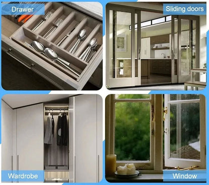 LATCHNSHUT - Magnetic door catcher for quiet closing without drilling