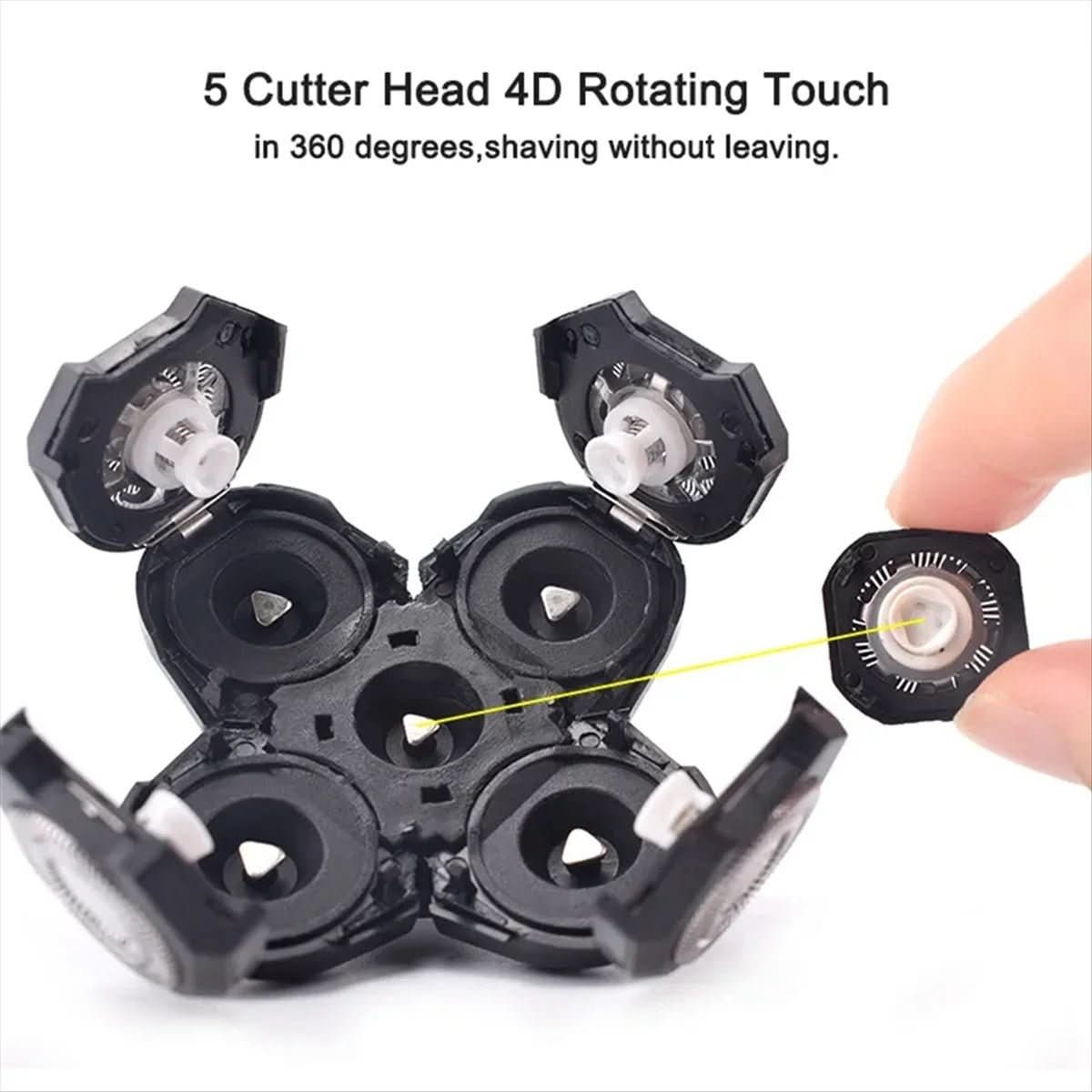 SmoothTrim - 5-in-1 trimmer with floating shaving heads & accessories