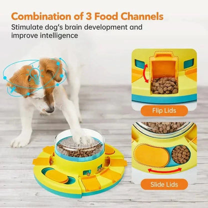 NIBBLEMAZE – Interactive Anti-Gulping Bowl for Dogs & Cats