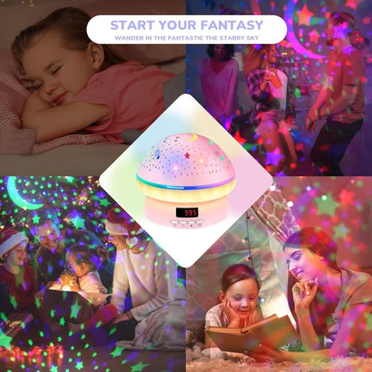 GlowLight - Magic star projector with 16 colours & timer function