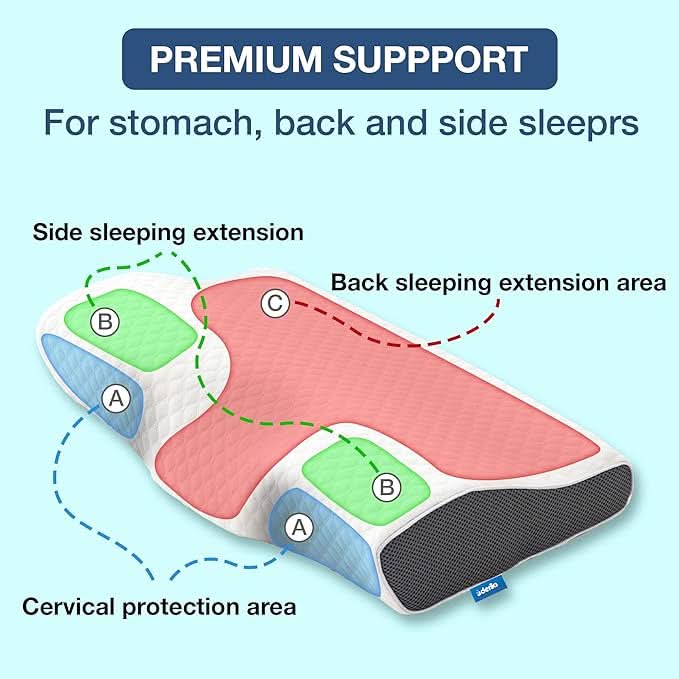 SnoreFree anti-snoring pillow - Ergonomic & comfortable for a restful night