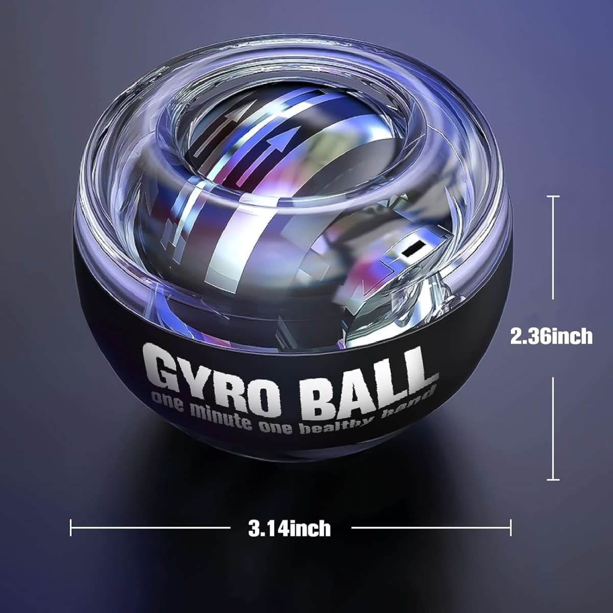 Gyropower - self-starting pole grid with gyroscopic resistance for forearm training