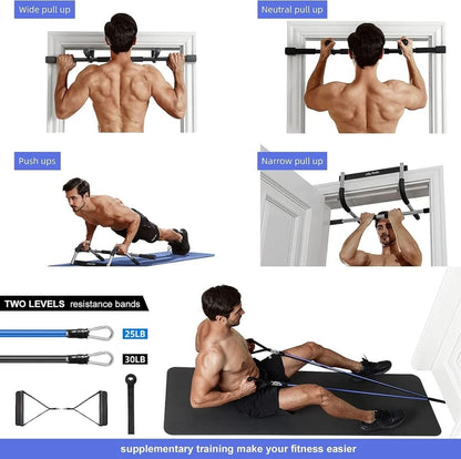 PowerGrip pull-up bar - steel pull-up bar for door frames with 200 kg load capacity