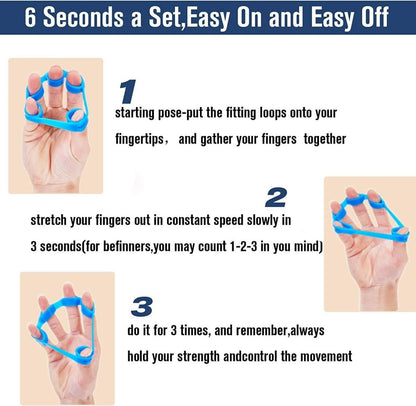 PowerGrip - 6-piece hand strengthener set to strengthen grip strength & relieve pain