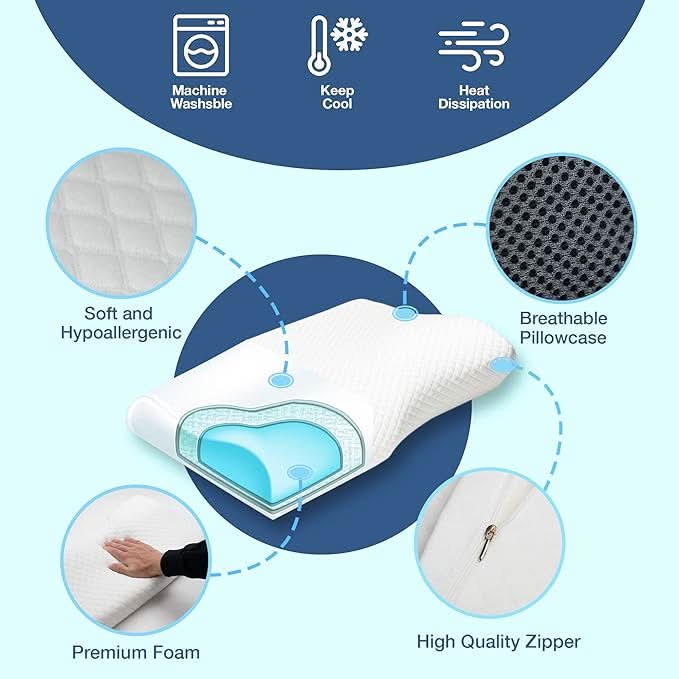 SnoreFree anti-snoring pillow - Ergonomic & comfortable for a restful night