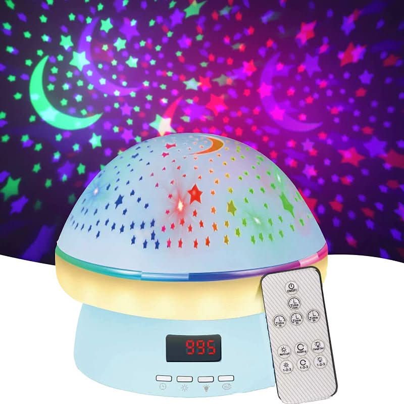 GlowLight - Magic star projector with 16 colours & timer function