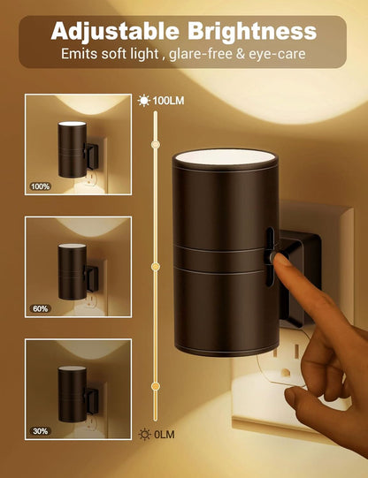 TwilightGlow LED night light - Dimmable & Automatic for stylish lighting