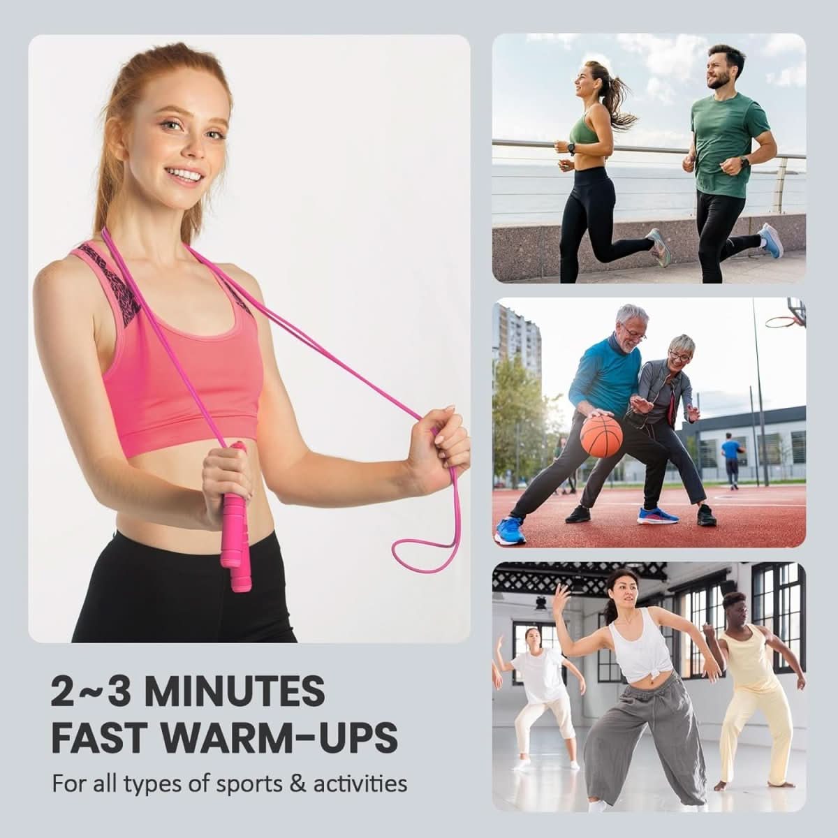 Speedfit - Digital skipping rope with calorie counter & target reminder