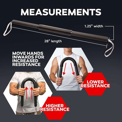 PowerTwist - Adjustable training bar for effective upper body training at home