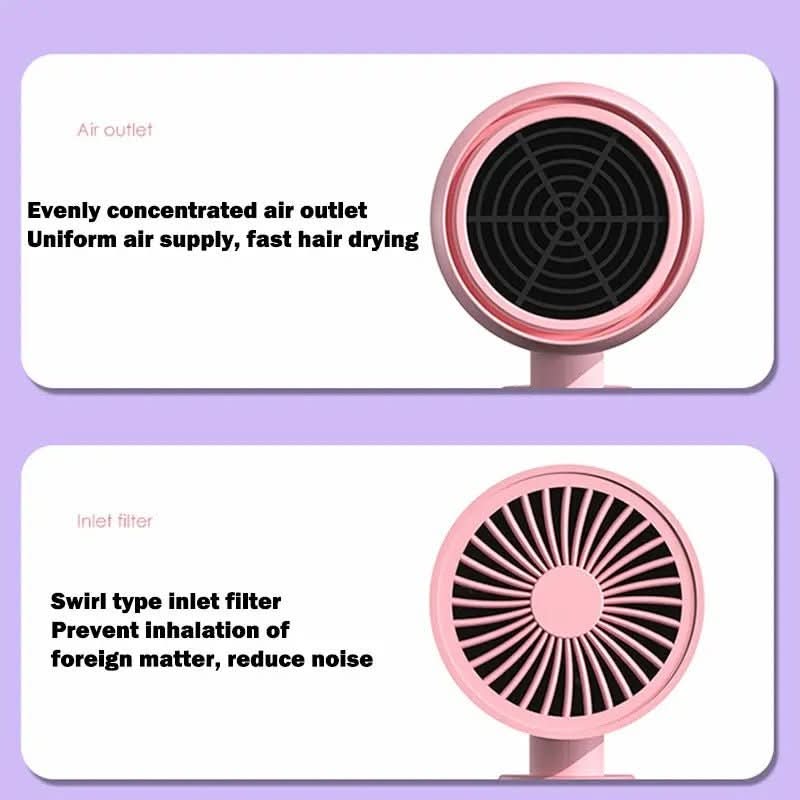 TRAVELBLOW - Foldable hairdryer with ion technology for shiny hair