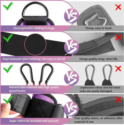 Flextone Resistance Bands - resistance bands for buttocks & hips with ankle strap & training poster