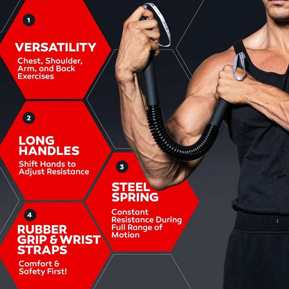 PowerTwist - Adjustable training bar for effective upper body training at home