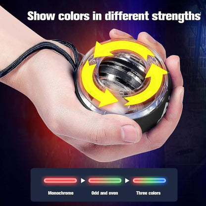 Gyropower - self-starting pole grid with gyroscopic resistance for forearm training
