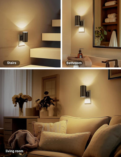 TwilightGlow LED night light - Dimmable & Automatic for stylish lighting