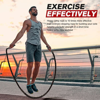 Powerjump - Adjustable weight jump rope for cardio & strength training