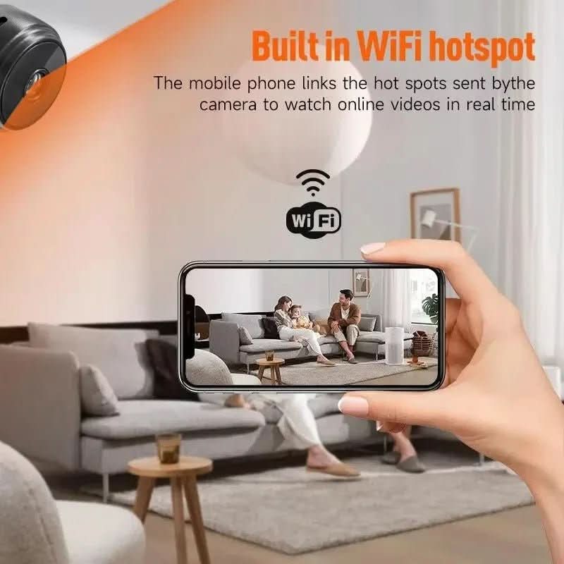 MINICAM 1080P - Compact security camera with night vision & app control