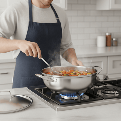 SmartBoil – Universal stainless steel cooking pot with lid for all types of stoves