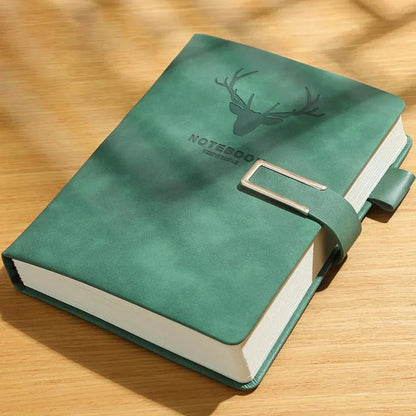 PENVOIR – A5 leather notebook with 200 pages, personalized cover & integrated bookmark