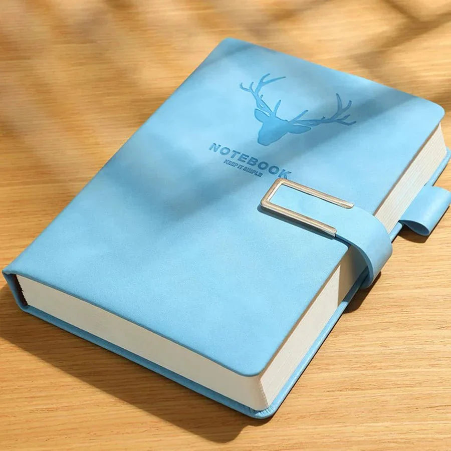 PENVOIR – A5 leather notebook with 200 pages, personalized cover & integrated bookmark