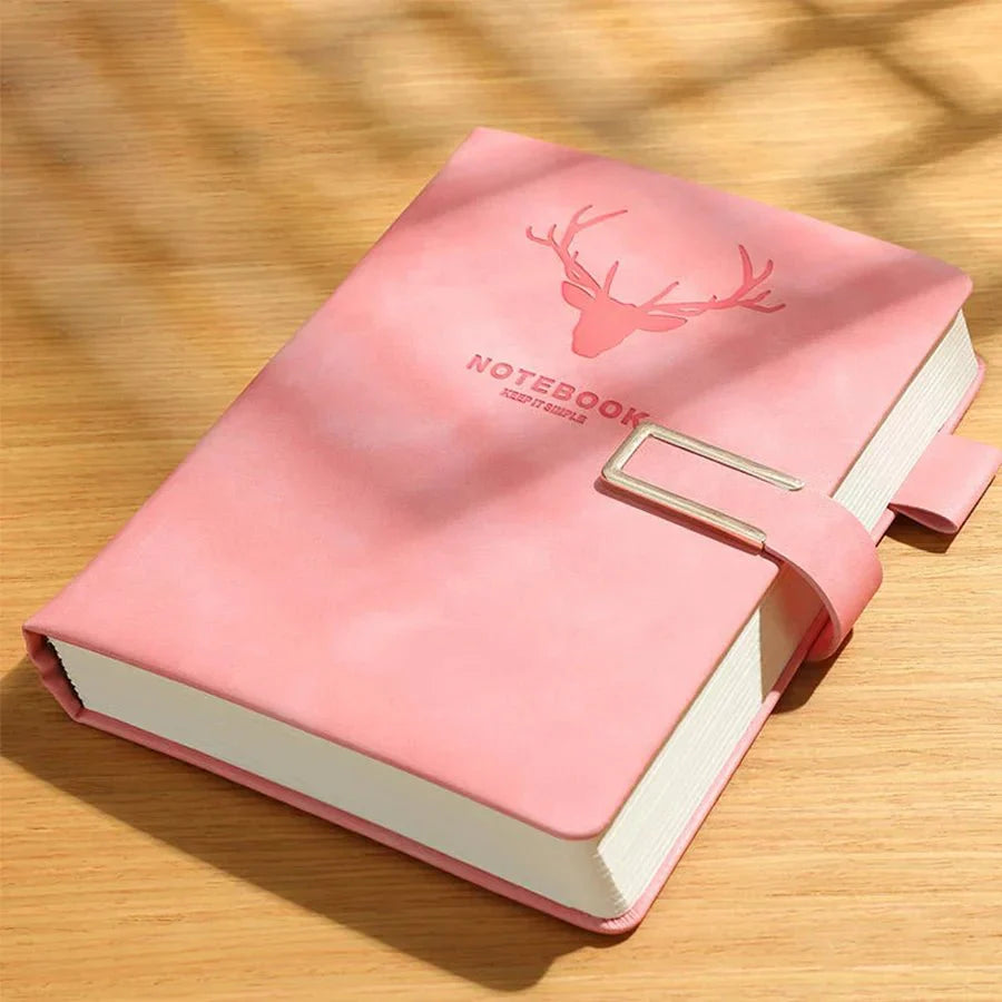 PENVOIR – A5 leather notebook with 200 pages, personalized cover & integrated bookmark