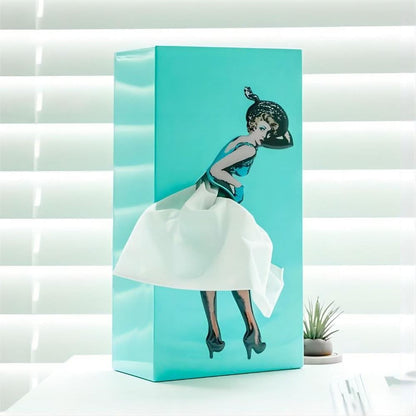 TISSUDANCE – Playful Rock Tissue Box for Creative Home Decoration