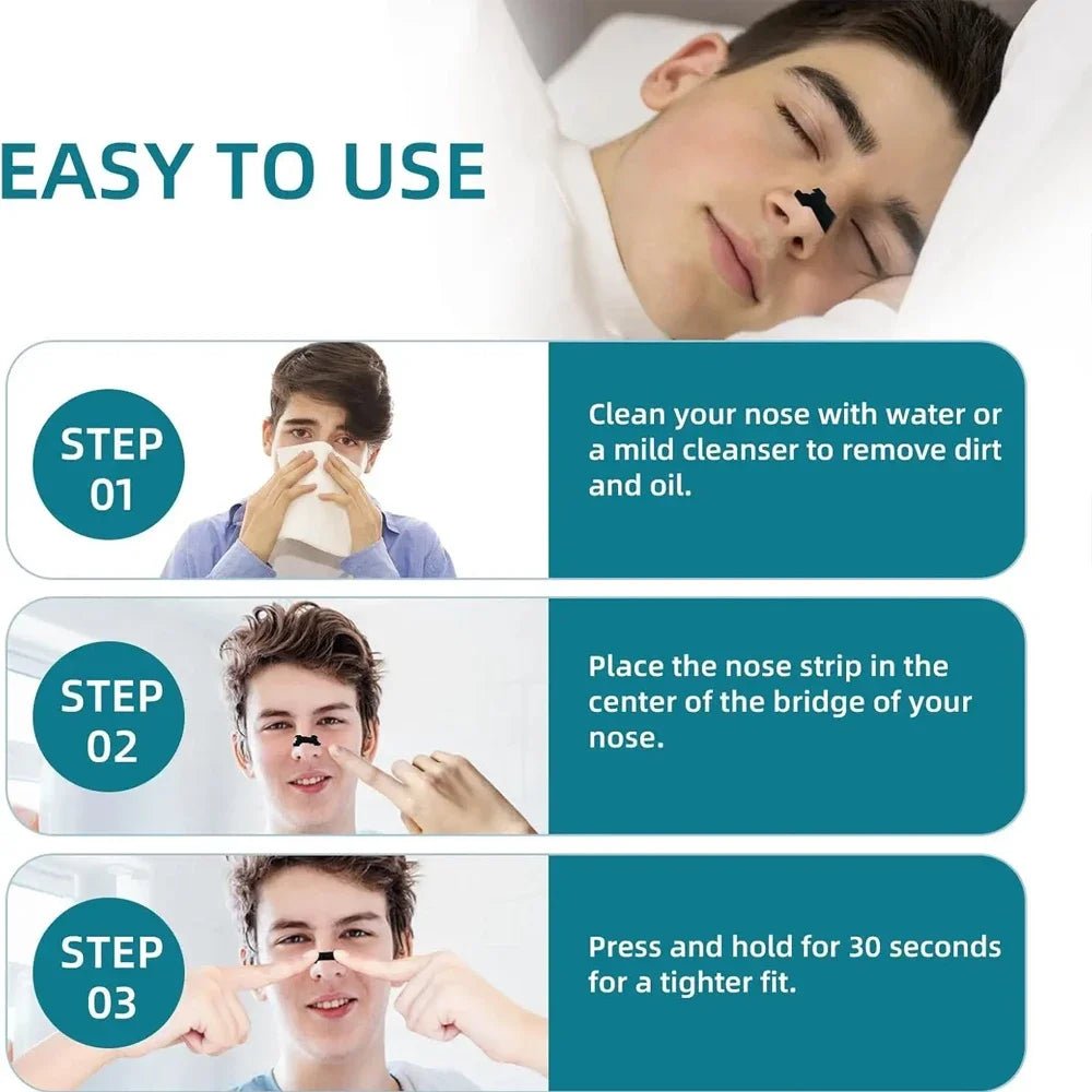 AIRWAYCARE – Anti-Snoring Nasal Strips for Free Breathing & Better Sleep