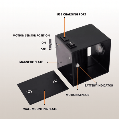 BEAMFLEX – Wireless LED Wall Light with Adjustable Light Beam