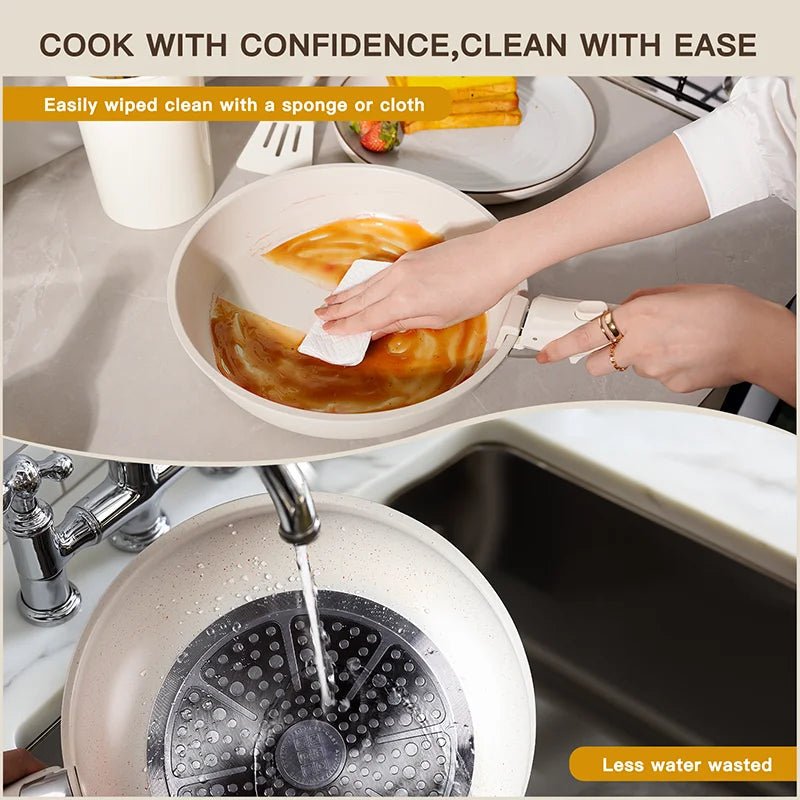 SLICKCERAM – 21-piece Nonstick Ceramic Cookware Set for Effortless Cooking