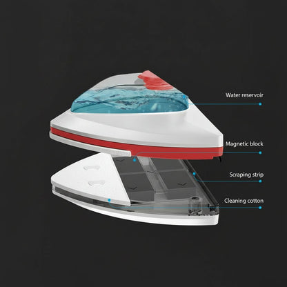 WATERSWIPE – Magnetic double-sided glass cleaner with water filling chamber