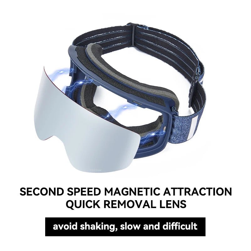 UVMAG SHIFT – Magnetic, double-layer anti-fog ski goggles with UV400 protection