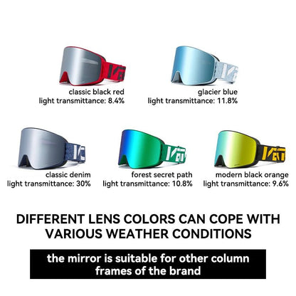 UVMAG SHIFT – Magnetic, double-layer anti-fog ski goggles with UV400 protection