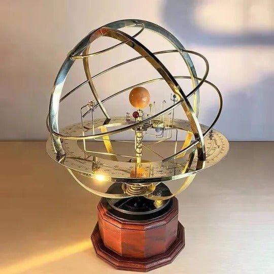 NINEORBIT – Brass Solar System Display with 9 Precisely Crafted Planets