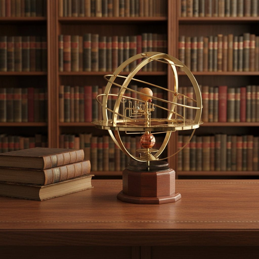 NINEORBIT – Brass Solar System Display with 9 Precisely Crafted Planets