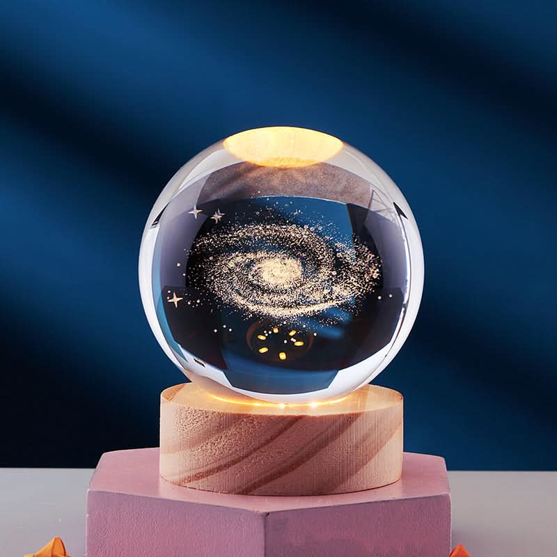 LUMICRYSTA – Elegant 3D LED night lamp with sparkling crystal shine
